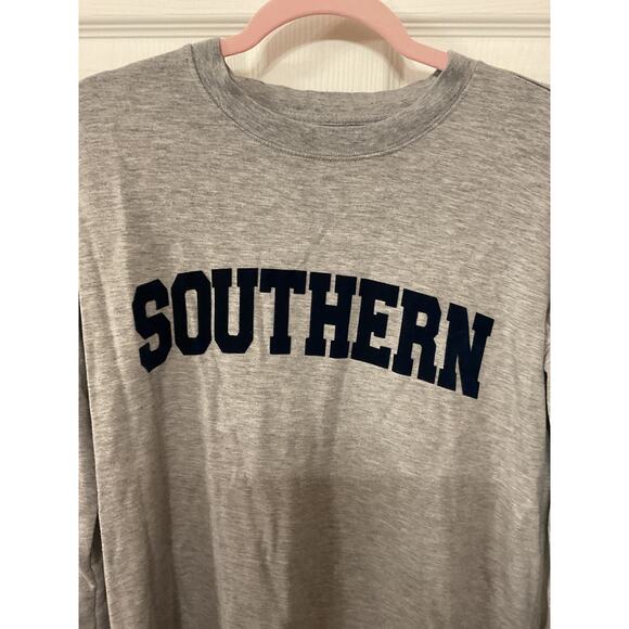 Thread & Supply Long Sleeve Crewneck "Southern" Comfy Tee Tunic, S - Picture 2 of 5